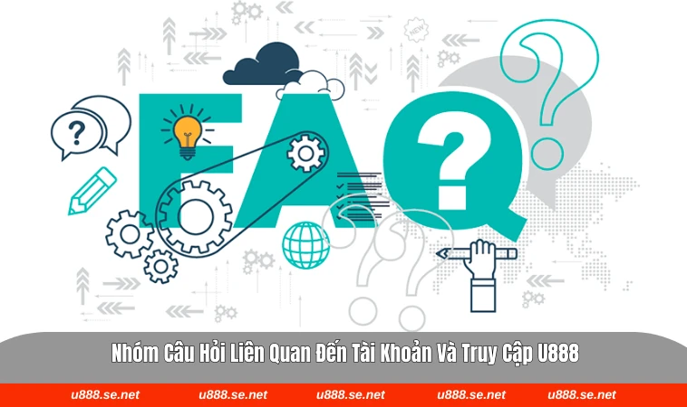 Giao diện hỗ trợ tài khoản và đăng nhập vào U888