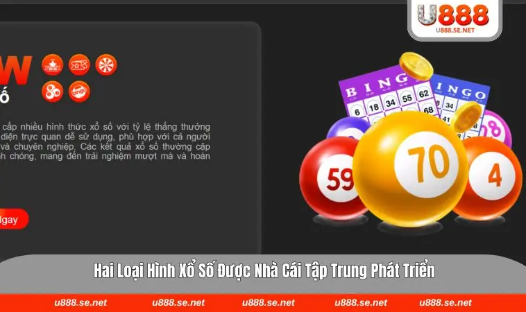 Các loại hình xổ số được phát triển trên nền tảng 